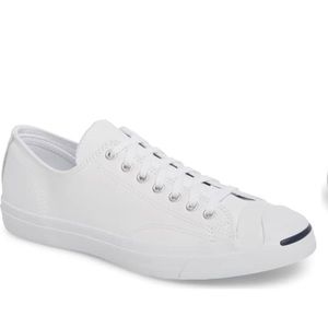 WHITE LEATHER JACK PURCELLS